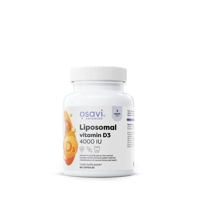 Osavi Liposomal vitamin D3 4000 IU 60 kaps. - Vitaminas D