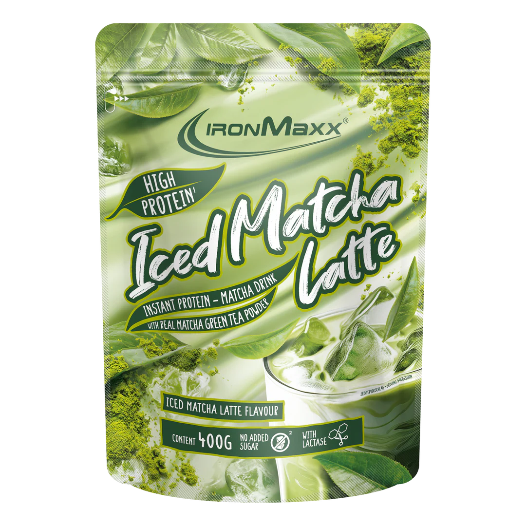 IronMaxx Iced Matcha Latte 400 g. - Baltyminė matcha