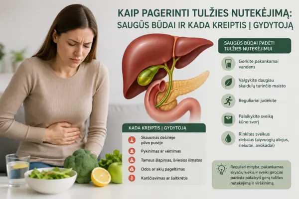 Kaip pagerinti tulžies nutekėjimą