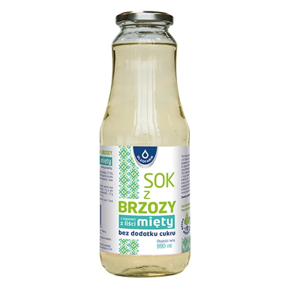 Oleofarm Birch Juice With Mint 990 ml.