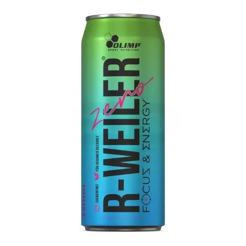 Olimp R-Weiler Focus & Energy Drink Zero 330 ml. energinis gėrimas be cukraus, 100 mg kofeino