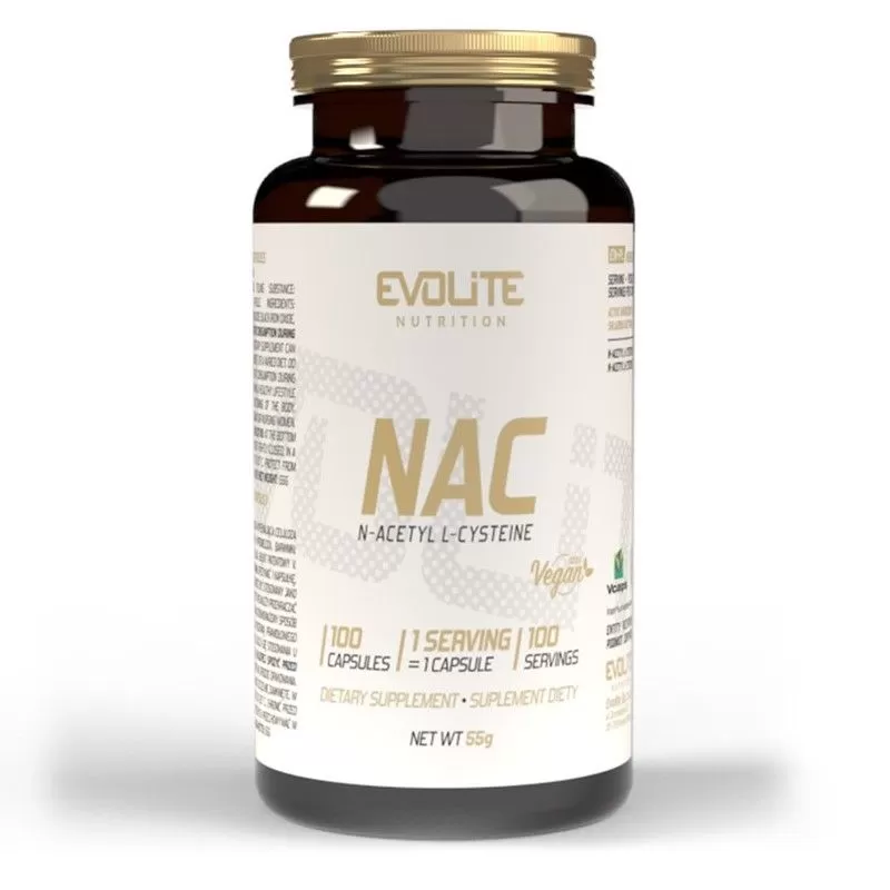 EvoLite NAC 100 kaps. NAC 300 mg, NAC kapsulės