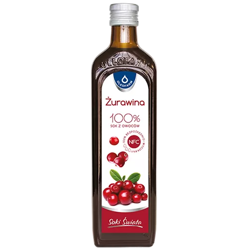 Oleofarm Cranberry Juice 100% 490 ml.